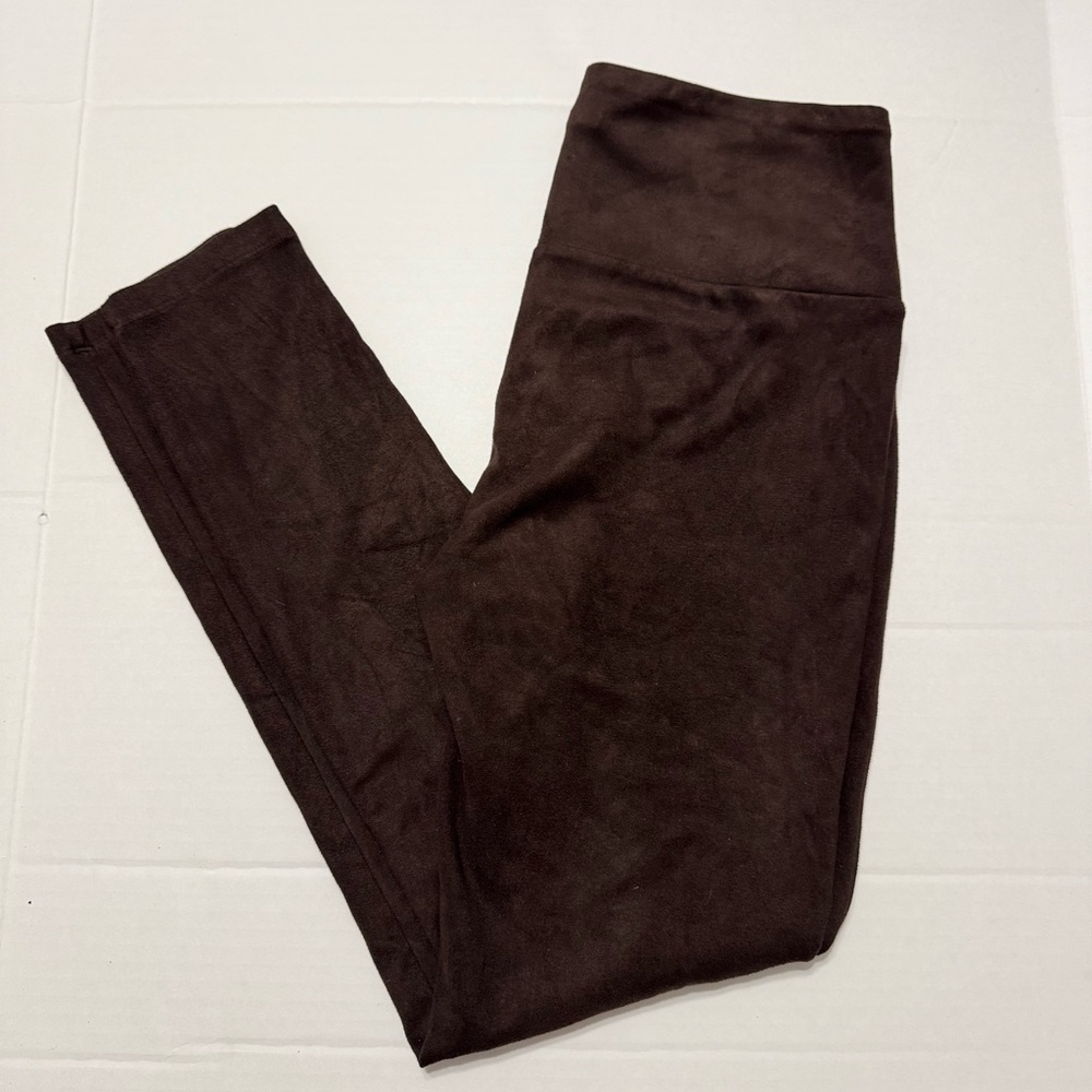 J. McLaughlin Women’s Dark Brown Faux Suede Lori Leggings Pants Size S $178